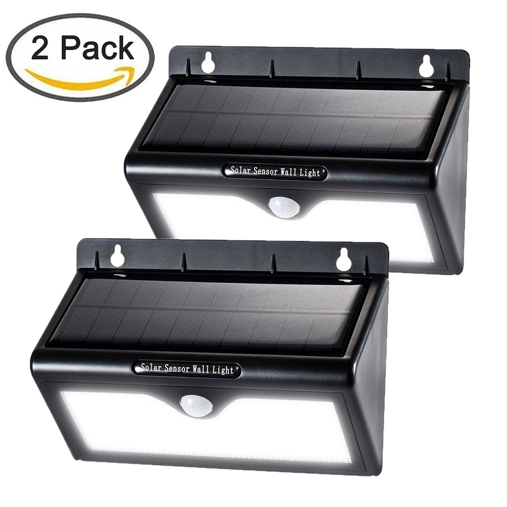 L806B Solar Light IP65 Waterproof Outdoor 46 LED Light Solar Motion Sensor Light -Black