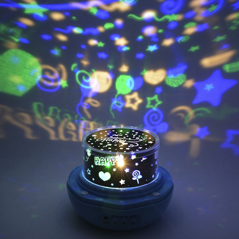 Starry Projection Light USB Chargeable LED Light Night Light -Blue