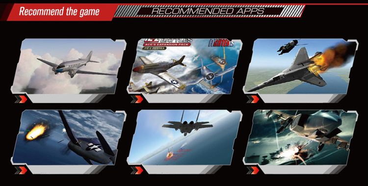 PXN-2119II Flight Game Controller Simulation Game Rocker Dual Motor Vibration - Black