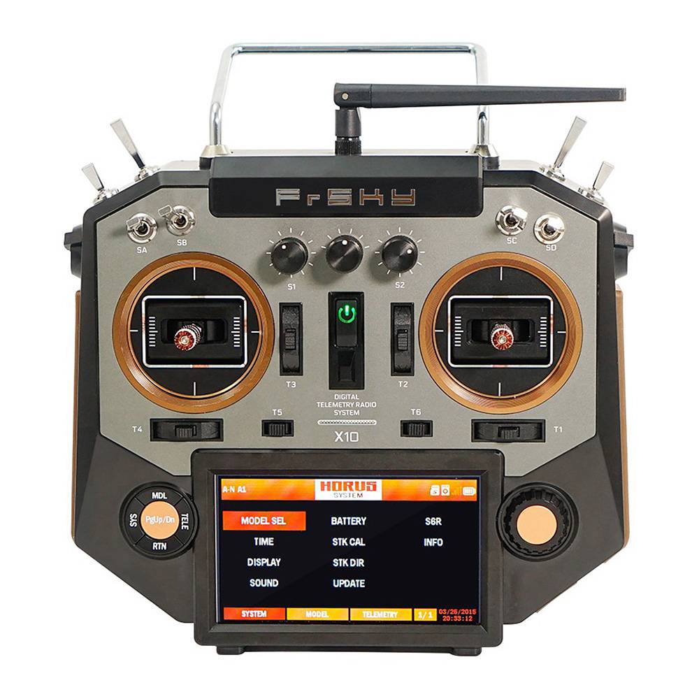 FrSky Horus X10 16 Channels Transmitter Built-In GPS Module Mode 2 - Amber