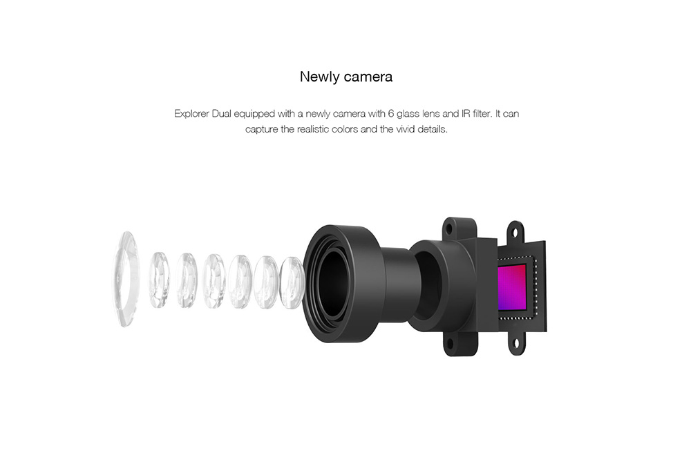 Elephone Explorer Dual NT96660 2.0 Inches Action Camera 4K 24fps Dual Screen Display 170 Degree Ultra Wide Angle Wifi Sports Camera - Iron-gray