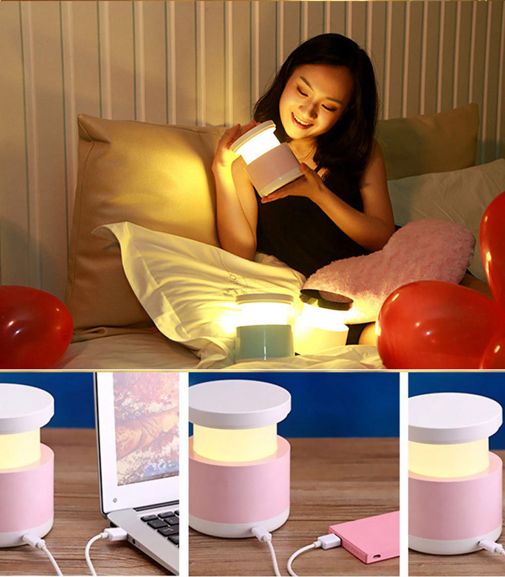 LED Night Light USB Telescopic Lamp Reading Light Decoration Light -Blue