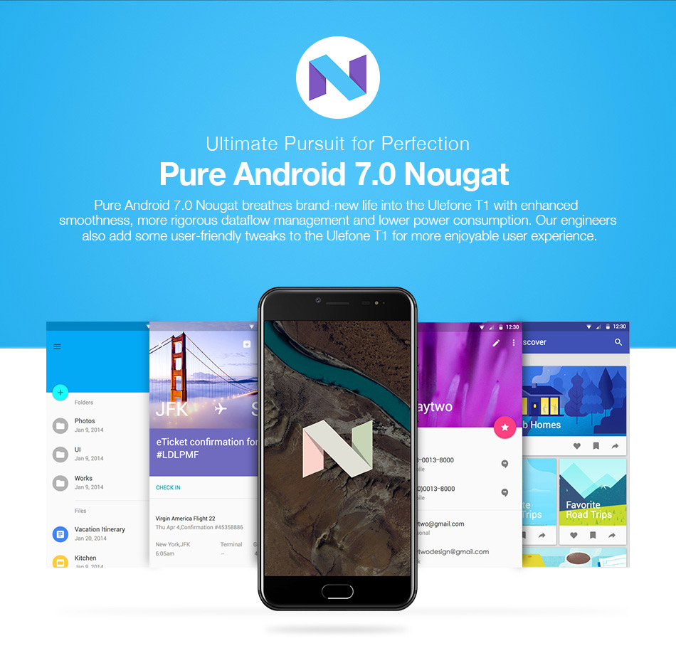 [HK Stock][Global Version]Ulefone T1 5.5 Inch 4G LTE Smartphone Helio P25 Octa Core 2.6Ghz  6GB 64GB 16.0MP Dual Rear Cam Android 7.0 Type-C NXP HiFi Audio - Red