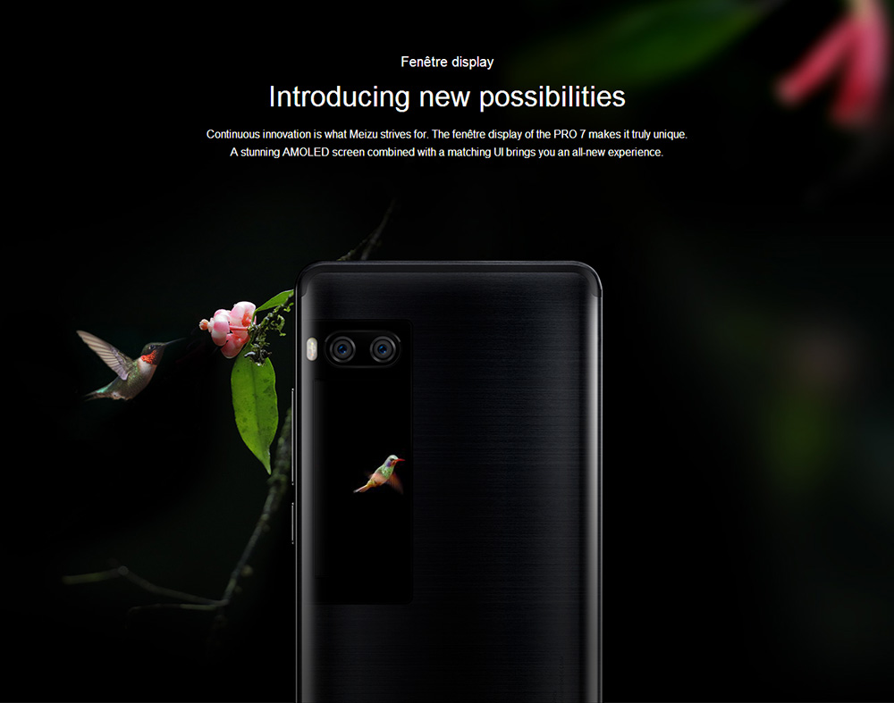 Meizu Pro 7 5.2 Inch Smartphone Super AMOLED Screen 4GB 64GB Helio P25 Dual 12.0MP Rear Camera Android 7.0 Hi-Fi Fast Charge mCharge 3.0 - Red