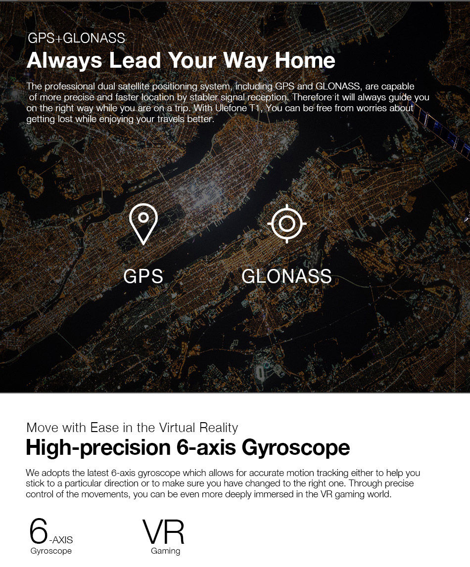 [HK Stock][Global Version]Ulefone T1 5.5 Inch 4G LTE Smartphone Helio P25 Octa Core 2.6Ghz  6GB 64GB 16.0MP Dual Rear Cam Android 7.0 Type-C NXP HiFi Audio - Black