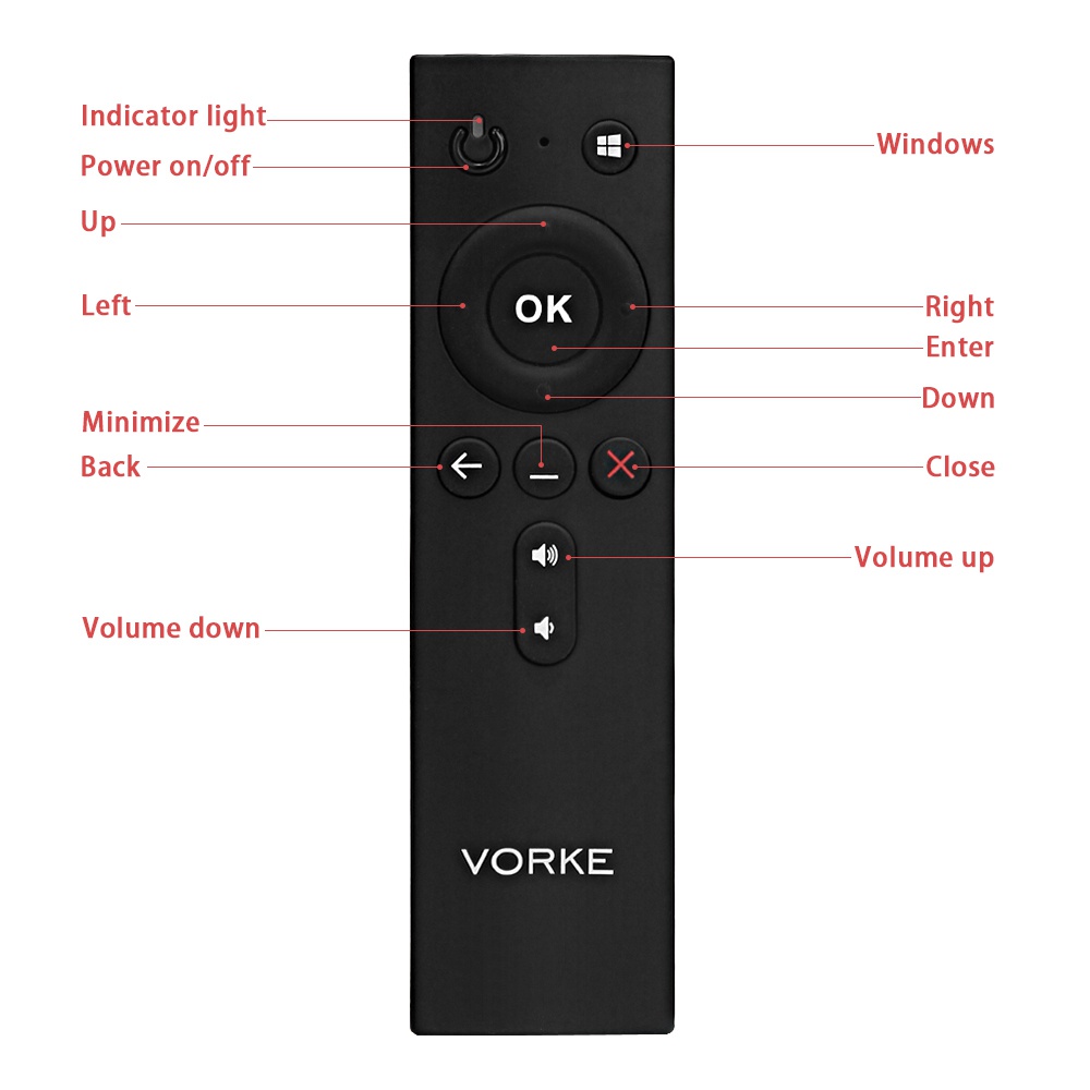 VORKE V1/V1 Plus IR Remote Control