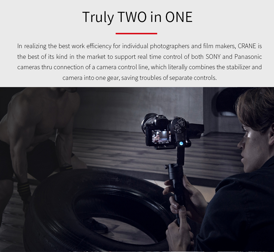 Zhiyun CRANE 3-Axis Handheld Camera Gimbal for Mirrorless DSLR Camera