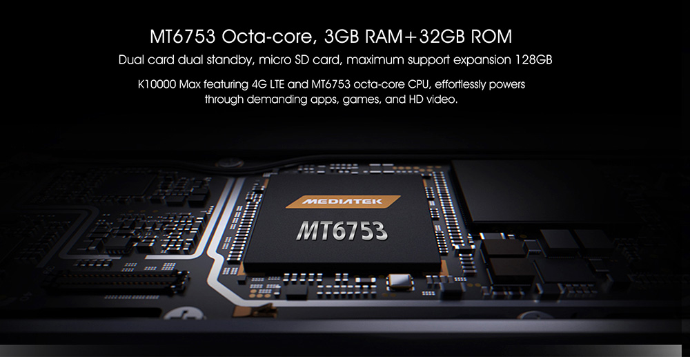 [HK Stock]OUKITEL K10000 MAX 5.5 Inch IP68 Waterproof Smartphone 10000mAh Corning Gorilla Glass FHD Screen 16.0MP Cam 3GB 32GB MT6753 Octa Core Android 7.0 Touch ID Type-C Fast Charge - Black