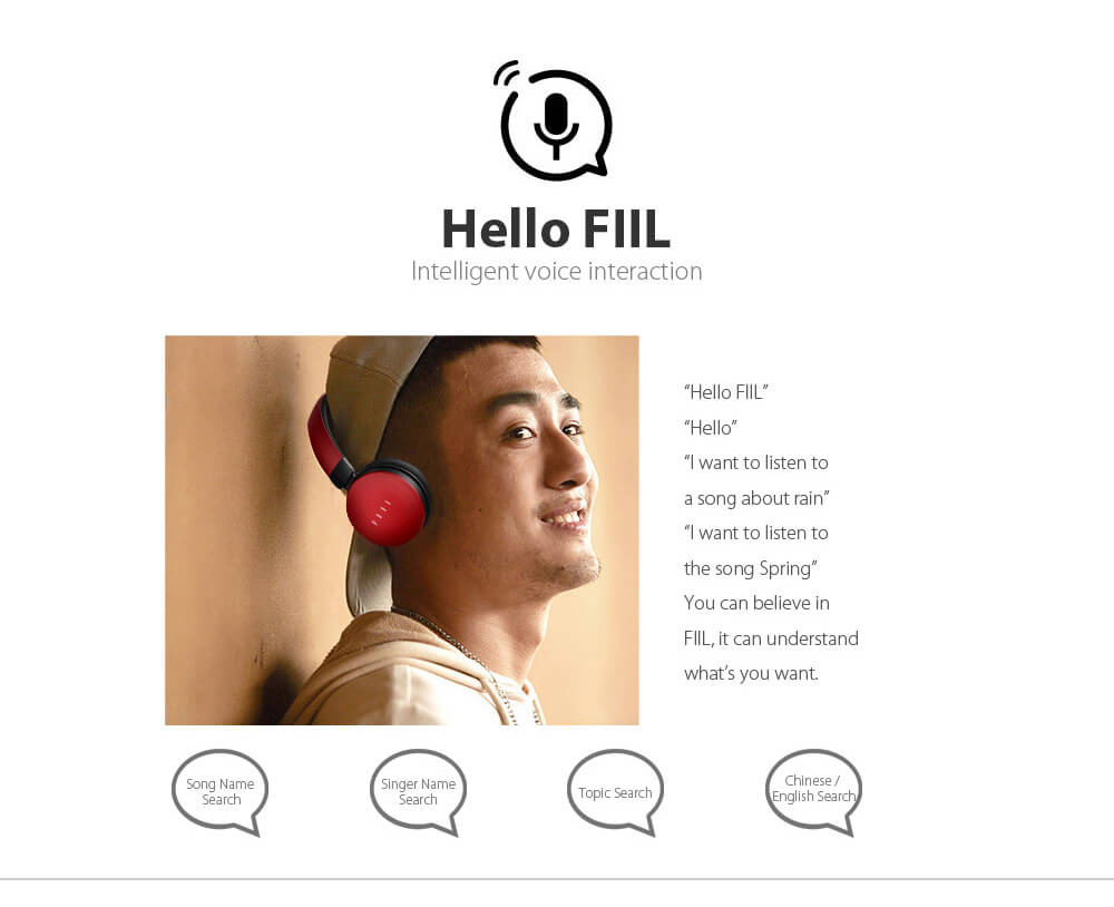 FIIL Canviis Pro Wireless Headphones with Mic Bluetooth 4.1 HiFi Active Noise Cancelling - Black