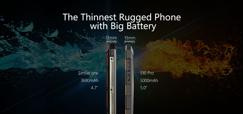 [HK Stock]NOMU S10 Pro 5.0 Inch IP68+ Waterproof 4G LTE Smartphone 3GB 32GB MTK6737T Quad Core 8.0MP Cam Android 7.0 5000mAh - Orange