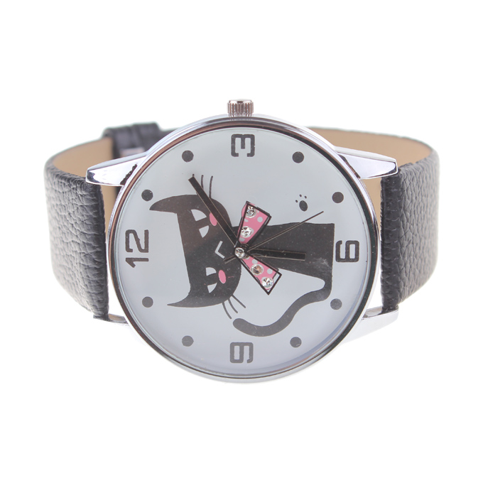 Black Cat Wrist Watches Black