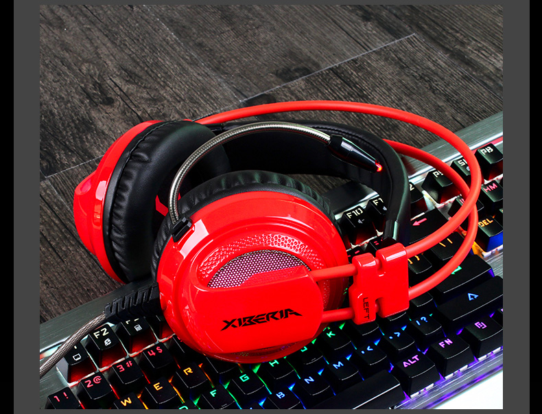 XIBERIA V10D Gaming Headset with Mic Volume Control for PC PS4 Xbox One - Gold