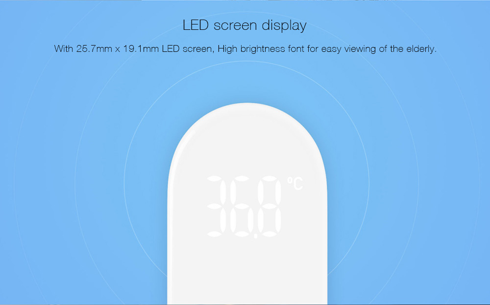 Xiaomi Mjia iHealth Thermometer LED Display Heimann Sensor Accrate Measurement Thermometer -White