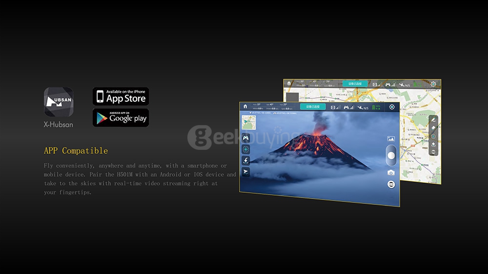 Hubsan H501M X4 WIFI FPV Brushless GPS Drone with Functional Waypoints Follow Me Mode RC Quadcopter RTF