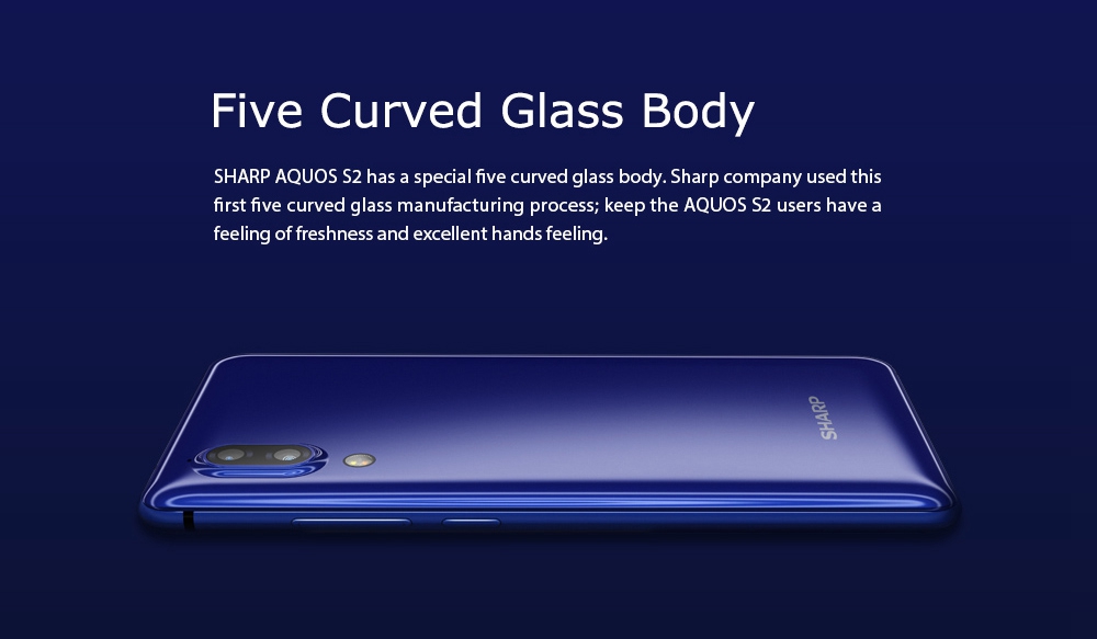 [HK Stock]SHARP AQUOS S2 5.5 Inch 4G LTE Smartphone 12.0MP+8.0MP Dual Rear Cam Snapdragon SDM660 Octa Core 6GB 128GB Android 7.1 NFC VoLTE Fast Charge Type-C - White