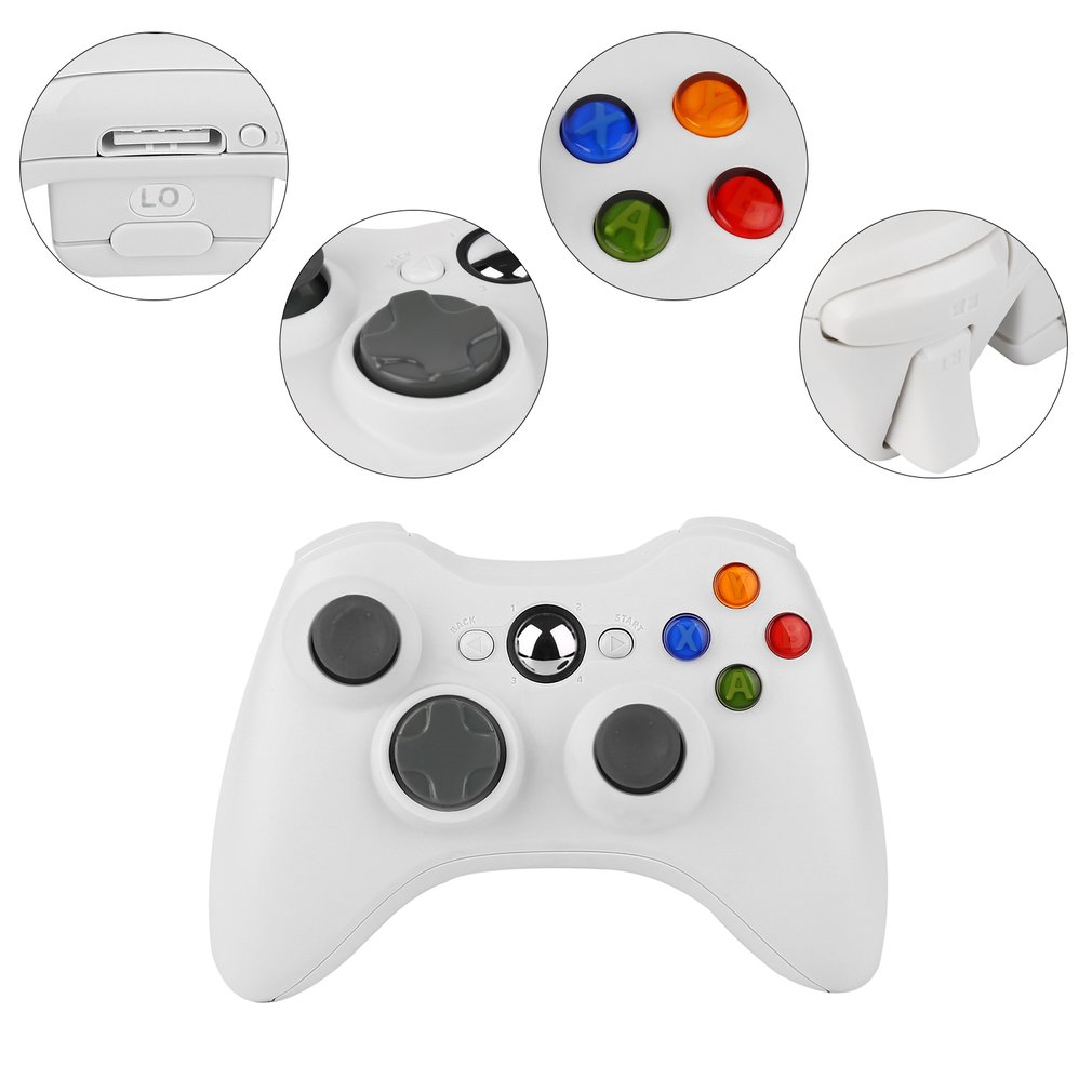 Wireless Bluetooth Gamepad for Xbox 360 White