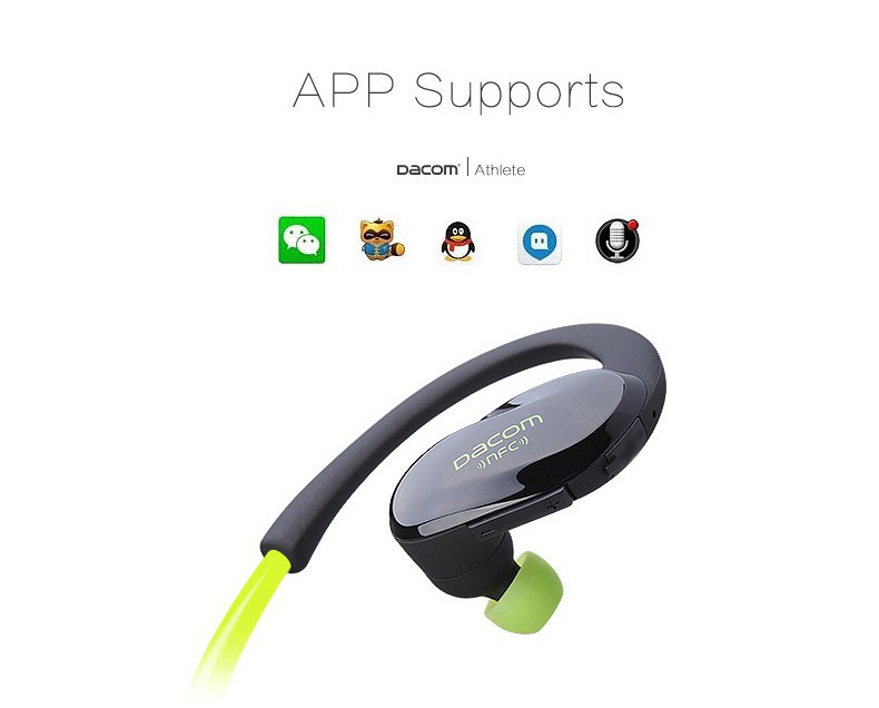 Dacom G05 Wireless Bluetooth Headphones with Mic NFC Noise Cancelling IPX4 Watr-resistant - Black + Blue