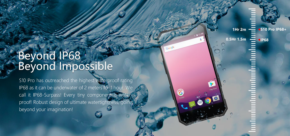 [HK Stock]NOMU S10 Pro 5.0 Inch IP68+ Waterproof 4G LTE Smartphone 3GB 32GB MTK6737T Quad Core 8.0MP Cam Android 7.0 5000mAh - Orange