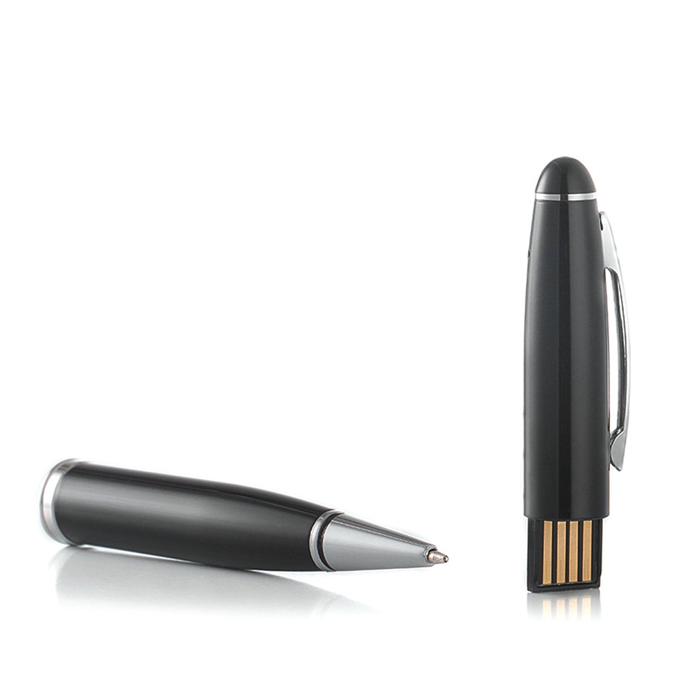 Mini Rechargeable 8GB Digital Audio Voice Sound Recording Recorder Pen - Black