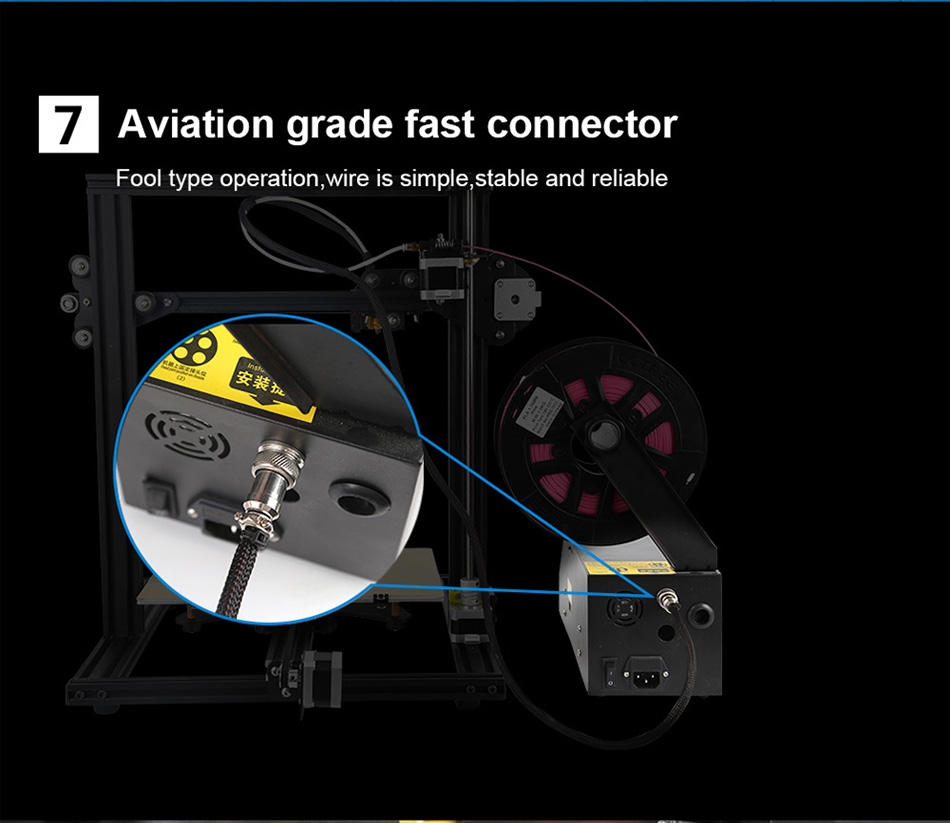 Creality 3D&reg; CR-10 Mini DIY 3D Printer Kit Large Printing Size 300*220*300mm Auto Resume Print
