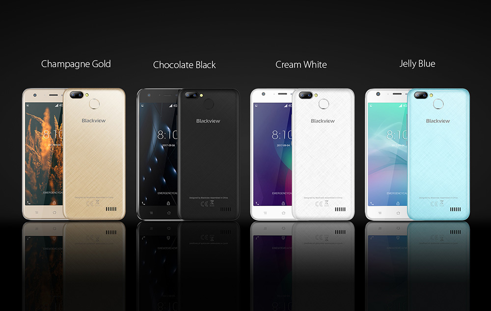 [HK Stock]Blackview A7 Pro 5.0 Inch Smartphone HD Screen Dual Rear Camera 2GB 16GB MT6737 Quad Core Android 7.0 Touch ID - Black