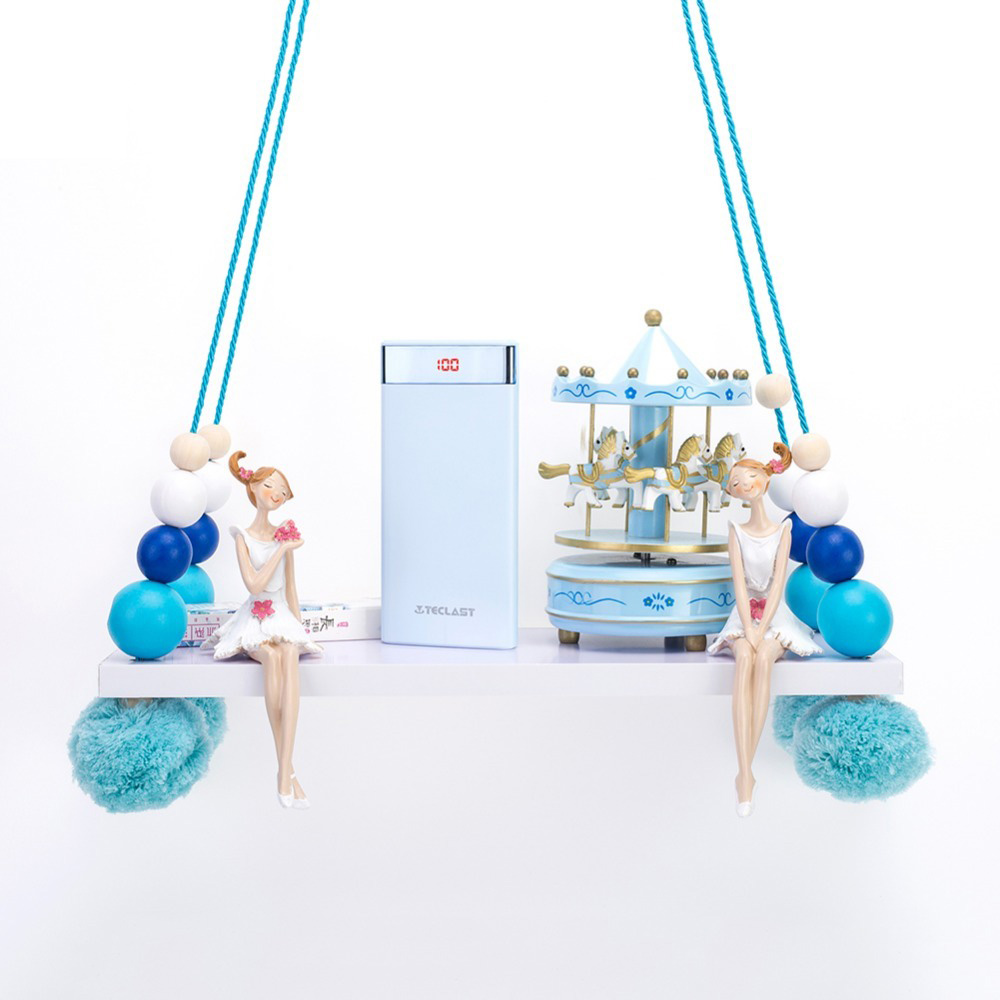 Teclast T200CF 20000mAh Power Bank with LED Digital Display Dual USB Ports - White