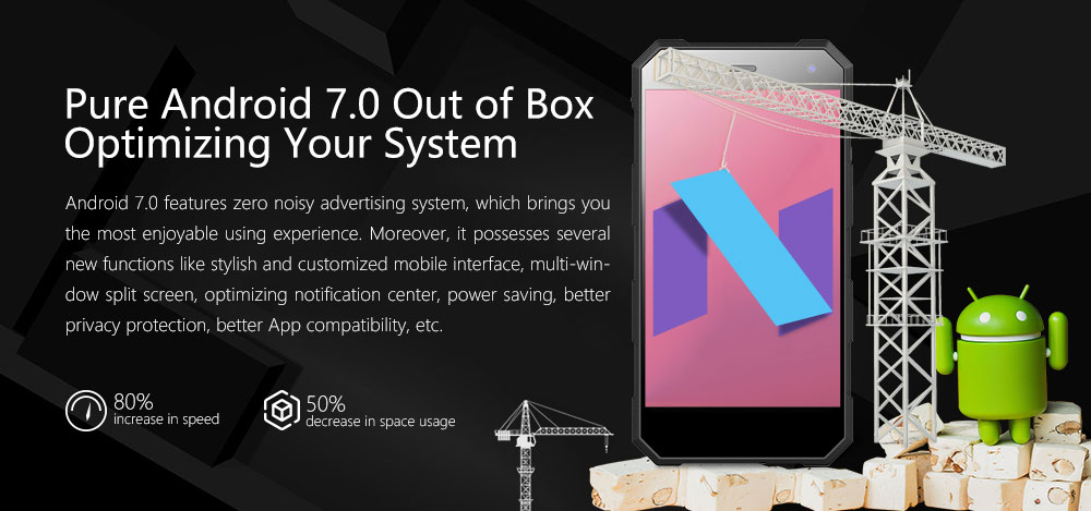 [HK Stock]NOMU S10 Pro 5.0 Inch IP68+ Waterproof 4G LTE Smartphone 3GB 32GB MTK6737T Quad Core 8.0MP Cam Android 7.0 5000mAh - Orange