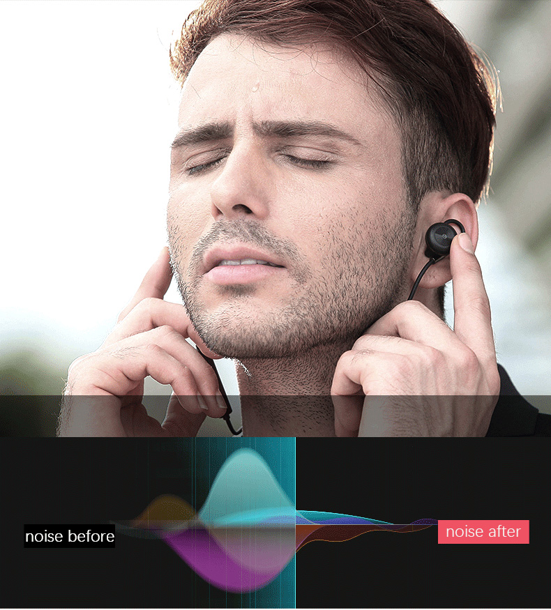 X9 Wireless Bluetooth Headphones with Mic IPX4 Magnetic Hi-Fi Stereo Sound Quality - Red