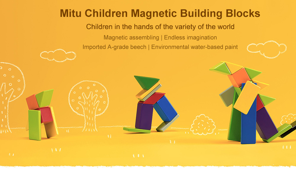 Xiaomi Mitu Magnetic Building Blocks Toy Bricks Educational Toy