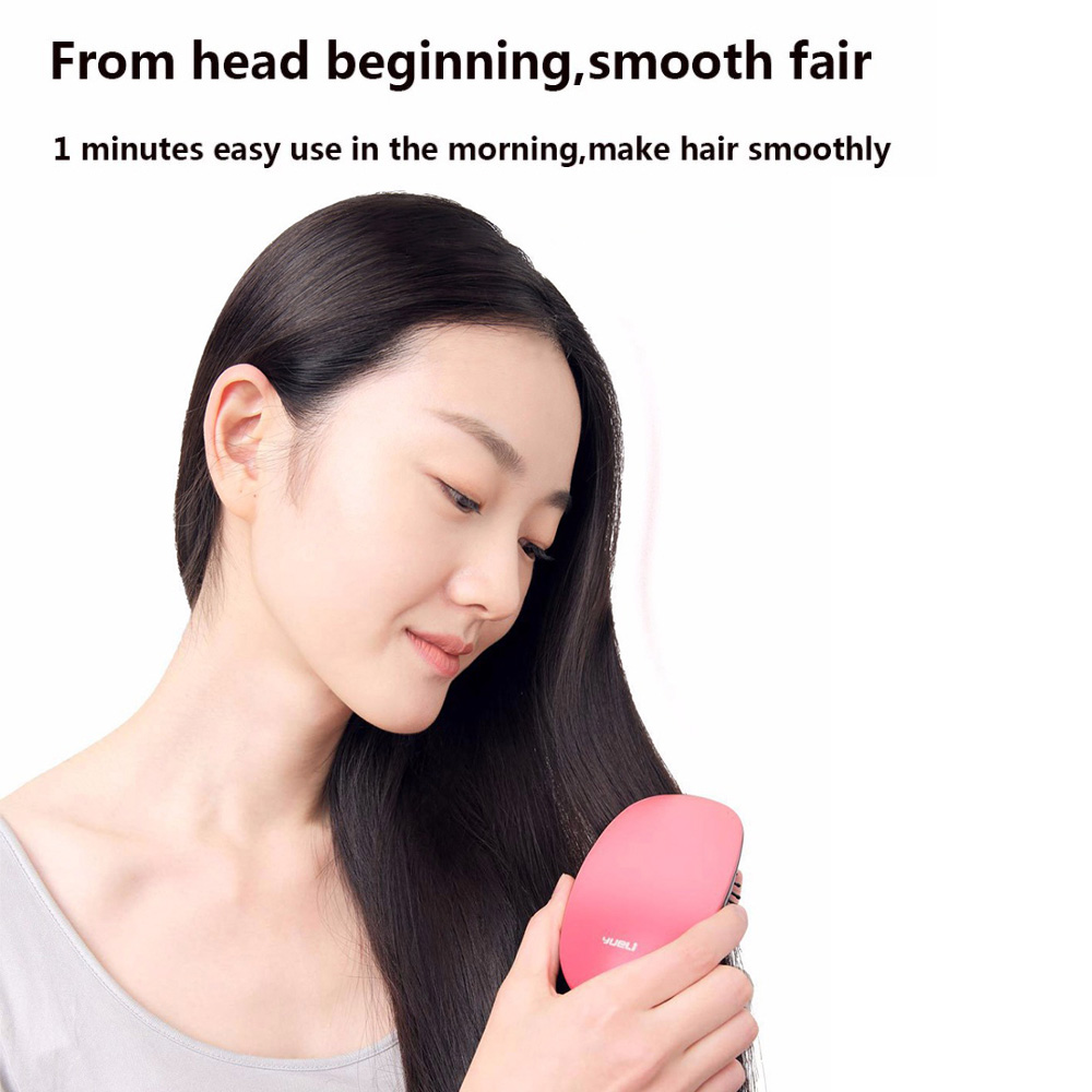 Xiaomi Yueli Anion Hair Massage Comb Portable Hair Salon Styling Tamer Tool Brushes Negative Ions Hairbrush -Matt Purple