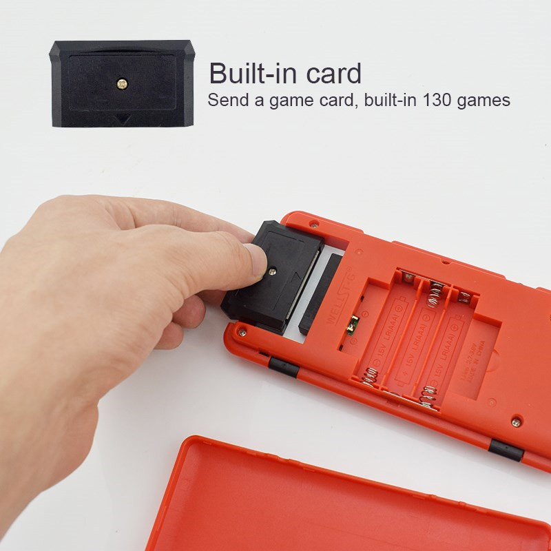 Portable Handheld Game Player Built in 638 Classic Games 8 Bit Retro Video Game Console Support AV Output - Red