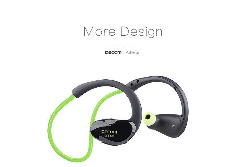 Dacom G05 Wireless Bluetooth Headphones with Mic NFC Noise Cancelling IPX4 Watr-resistant - Black + Blue