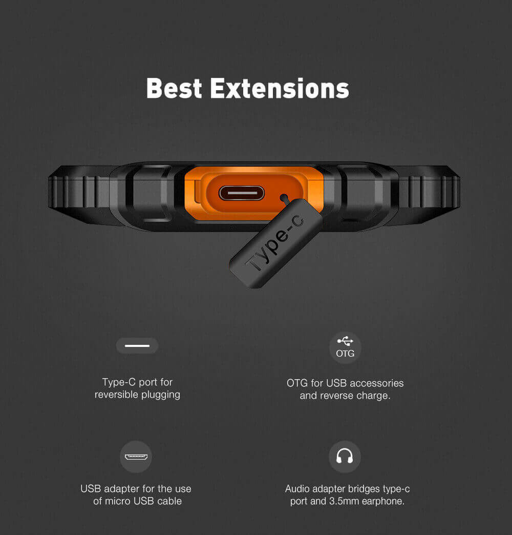 [HK Stock][Global Version]Ulefone Armor 2 5.0 Inch IP68 Waterproof Smartphone FHD Screen 6GB 64GB Helio P25 16.0MP Cam 4700mAh Fast Charge NFC - Gold