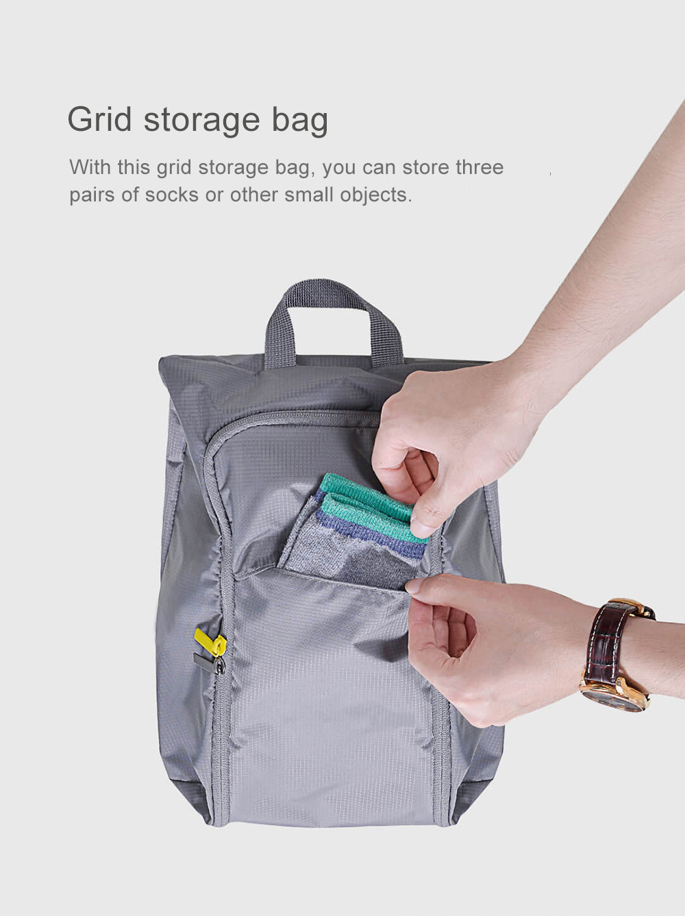 Xiaomi Mijia 90 Minutes Multi-function Shoe Bag Lightweight Portable Waterproof Storage Bag -Grey