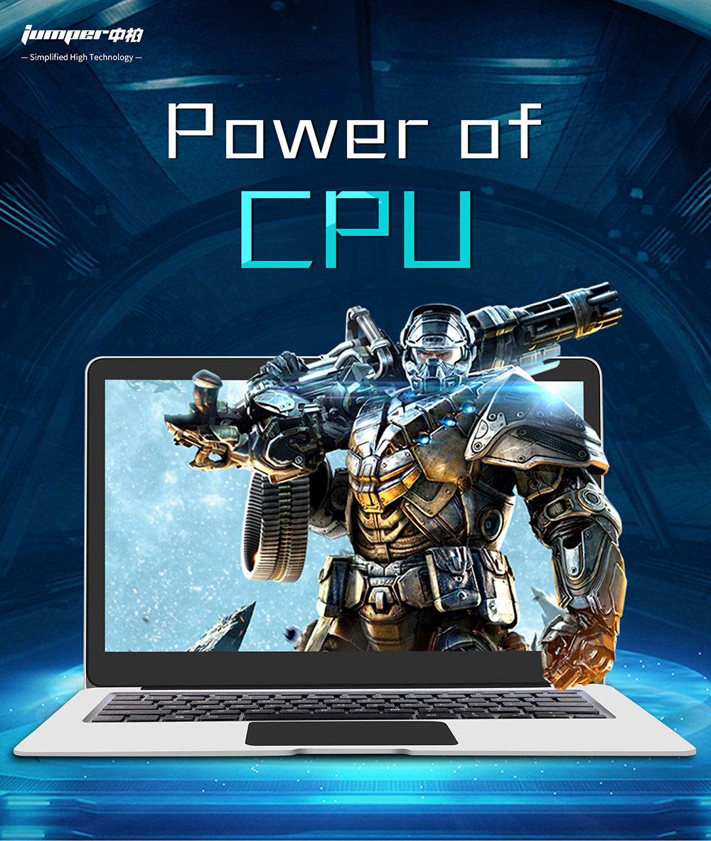 [HK Stock]Jumper EZbook 3SE 13.3" Notebook Laptop Intel Apollo Lake N3350 2.4GHz 3GB RAM 64GB ROM Windows 10 Silver - Silver