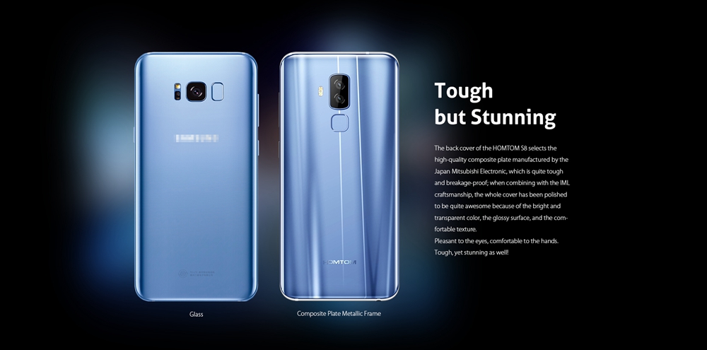 [HK Stock]HOMTOM S8 5.7 Inch Smartphone 4GB 64GB MT6750T Octa Core 13.0MP Dual Rear Cam Android 7.0 Touch ID Fast Charge OTA - Arctic Silver