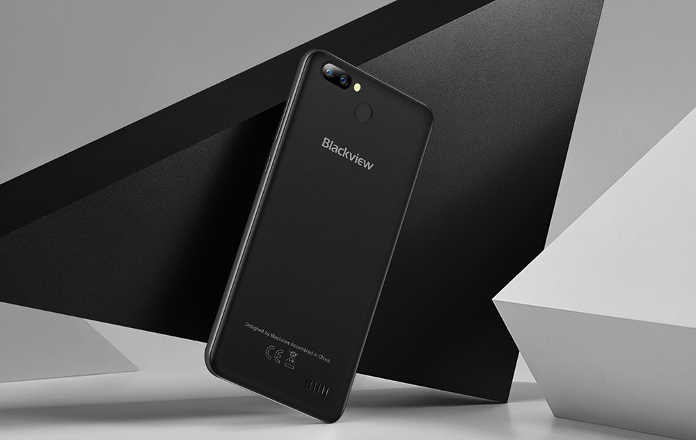 [HK Stock]Blackview A7 Pro 5.0 Inch Smartphone HD Screen Dual Rear Camera 2GB 16GB MT6737 Quad Core Android 7.0 Touch ID - Black