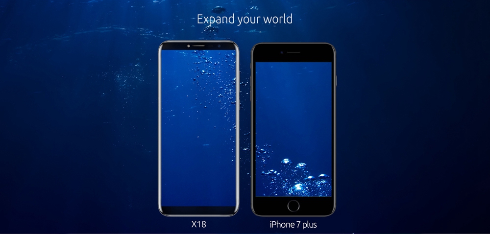 [HK Stock]Cubot X18 5.7 Inch Smartphone 18:9 HD Screen 16.0MP + 13.0MP Cam MT6737T Quad Core 3GB RAM 32GB ROM 4G LTE 3200mAh Touch ID - Blue