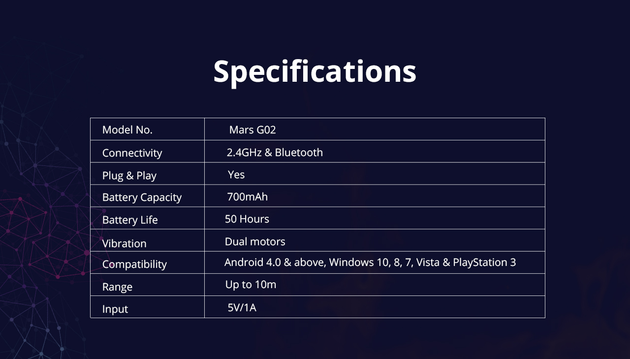 Tronsmart Mars G02 Wireless Game Controller with Bluetooth & 2.4GHz Modes for Android Windows PlayStation 3