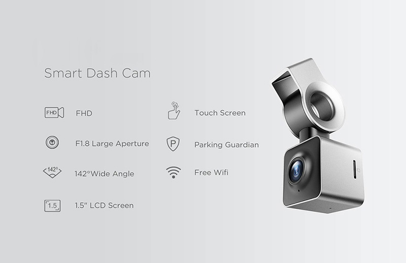 AutoBot G NTK96658 Sony IMX323 1.5 Inches LCD Car DVR FHD 1080P Wifi 142 Degrees Wide Angle Dashcam G-Sensor Night Vision Car Video Recorder - Silver