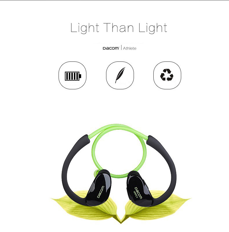 Dacom G05 Wireless Bluetooth Headphones with Mic NFC Noise Cancelling IPX4 Watr-resistant - Black + Blue