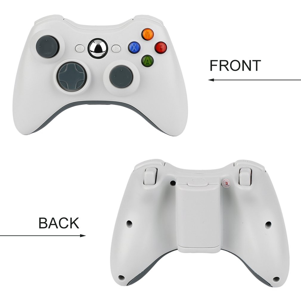 2.4G Wireless Bluetooth Gamepad Game Controller Joystick USB Charge for XBOX 360 - White