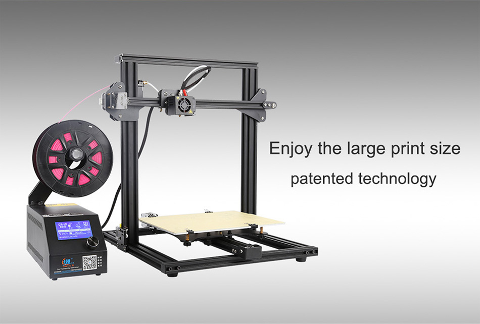Creality 3D&reg; CR-10 Mini DIY 3D Printer Kit Large Printing Size 300*220*300mm Auto Resume Print