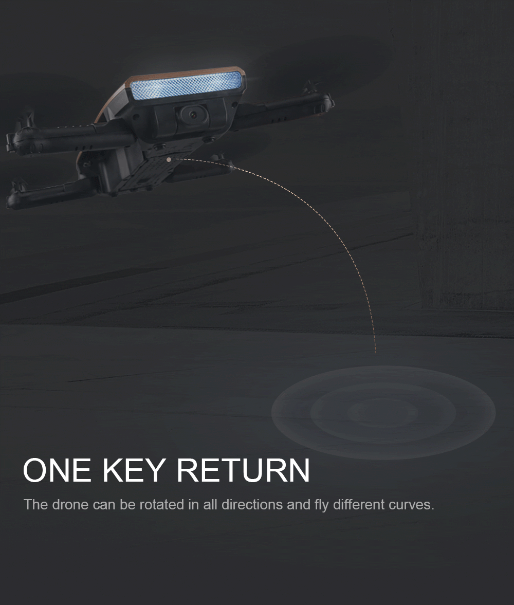 JJRC H47 ELFIE Plus 720P WIFI FPV Foldable Selfie Drone With Gravity Sensor Control Altitude Hold Mode RTF - Blue