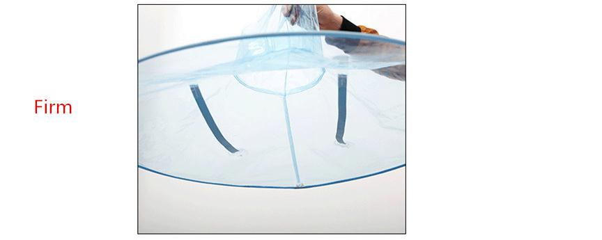 Creative Children Rain Hat Foldable Upper Raincoat Hanging Umbrella Cap Umbrella For Kids L - Red