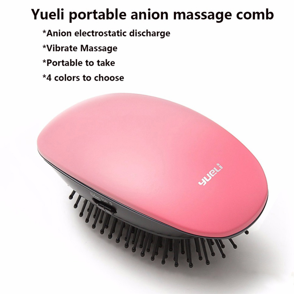 Xiaomi Yueli Anion Hair Massage Comb Portable Hair Salon Styling Tamer Tool Brushes Negative Ions Hairbrush -Matt Purple
