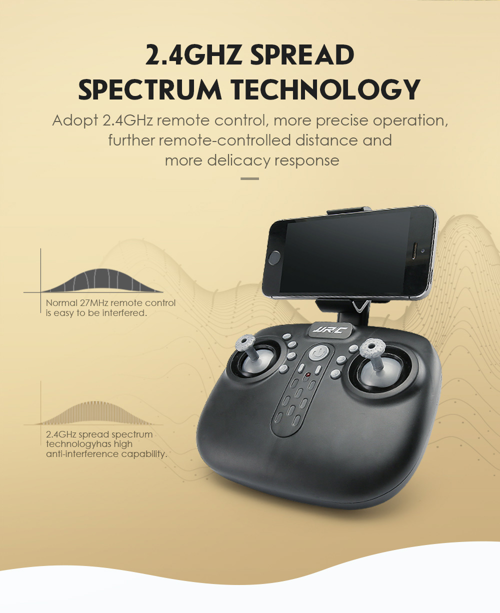 JJRC H44WH DIAMAN 720P WIFI FPV Foldable RC Quadcopter with Altitude Hold Mode RTF - Black