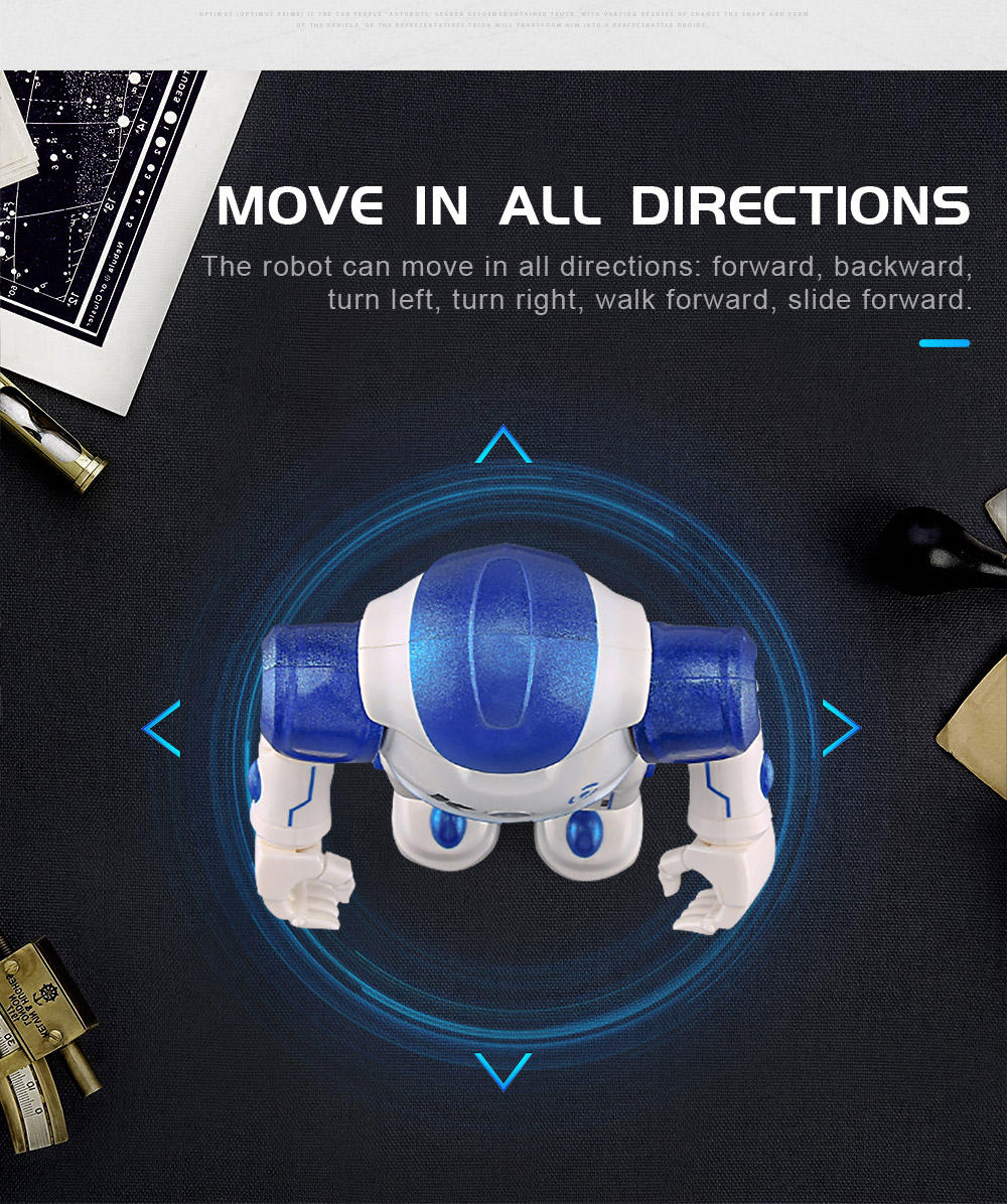 JJRC R2 RC Robot Intelligent Programming Gesture Control Dancing Robot Toy RTR - Blue
