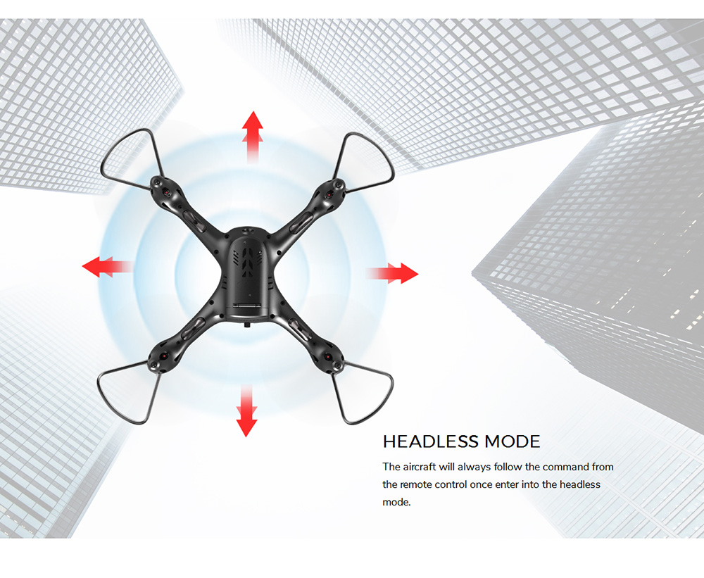 SYMA X15W 480P WIFI FPV With HD Camera Altitude Hold Mode 2.4G 6Aixs RC Quadcopter RTF - White and Black