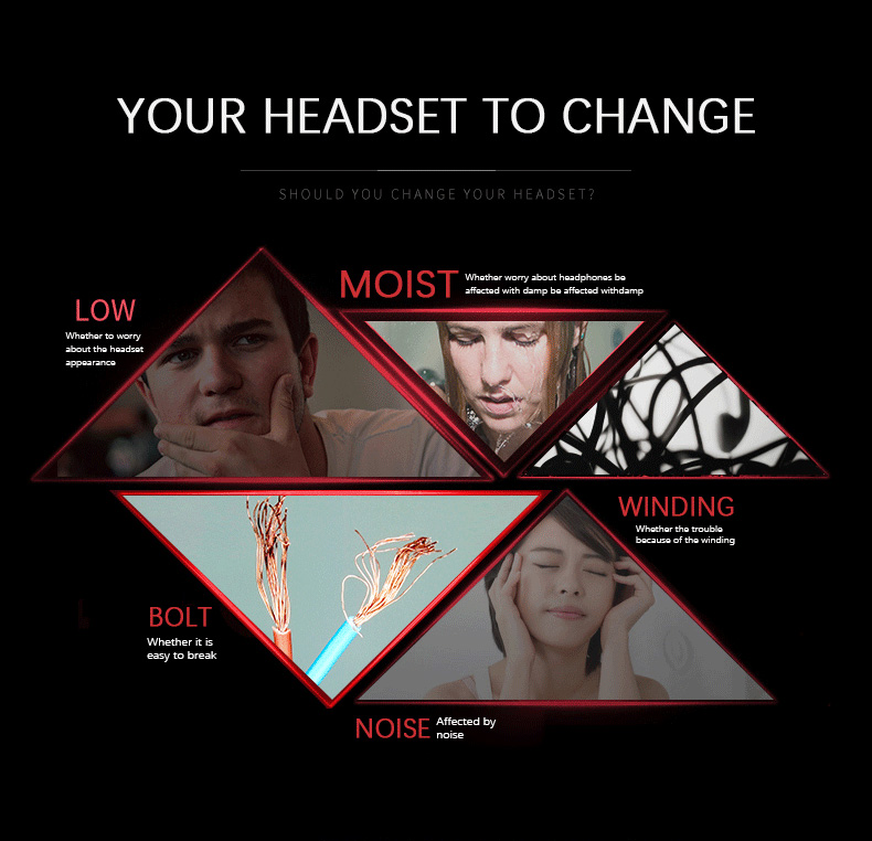 X9 Wireless Bluetooth Headphones with Mic IPX4 Magnetic Hi-Fi Stereo Sound Quality - Red